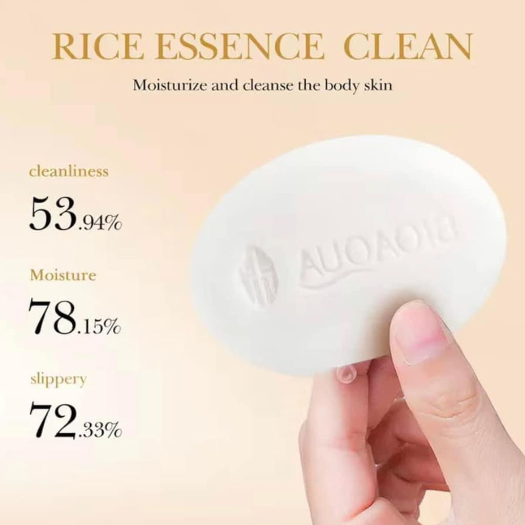 Jabón Facial en Barra a Base de Arroz de Bioaqua 100gr